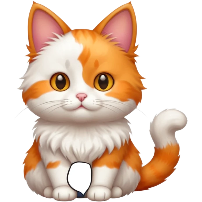 Cute kawaii cat emoji