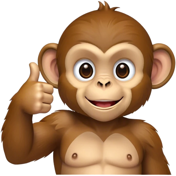 monkey thumbs up emoji