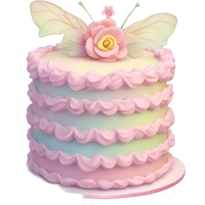 Fairy pastel cake emoji