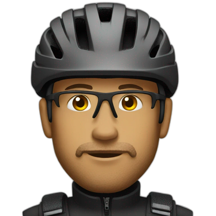 gravel-biker emoji