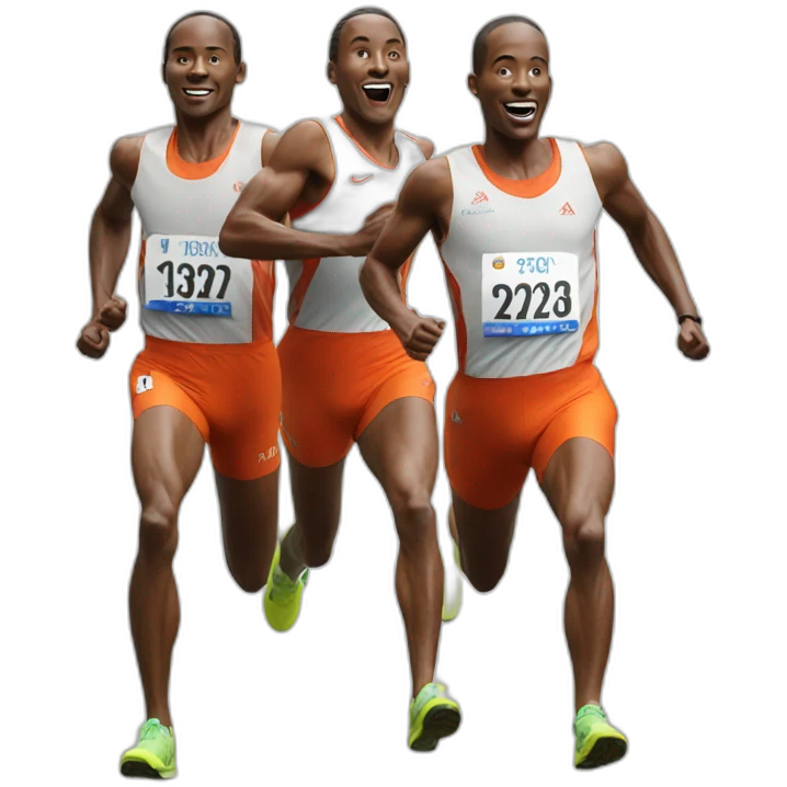 running trio victory emoji