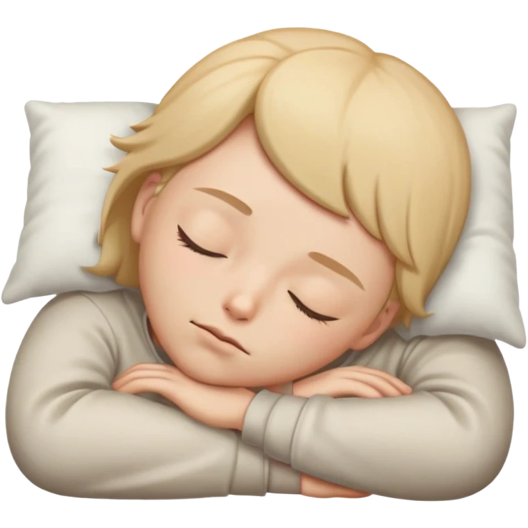 clothed, asleep facing up with eyes closed emoji
