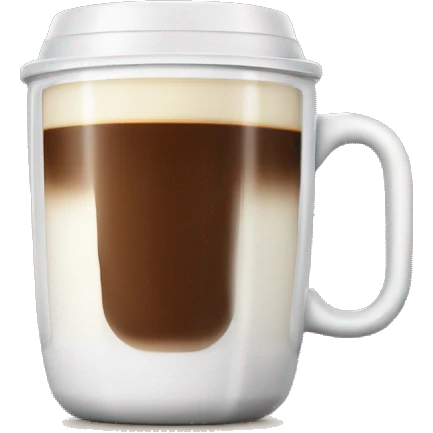 Delonghi coffee with milk emoji