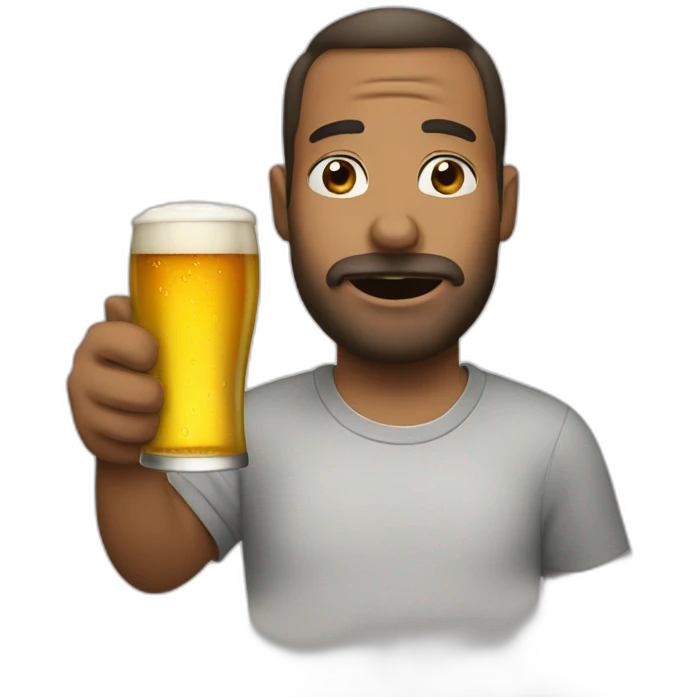 Today drinking beer emoji