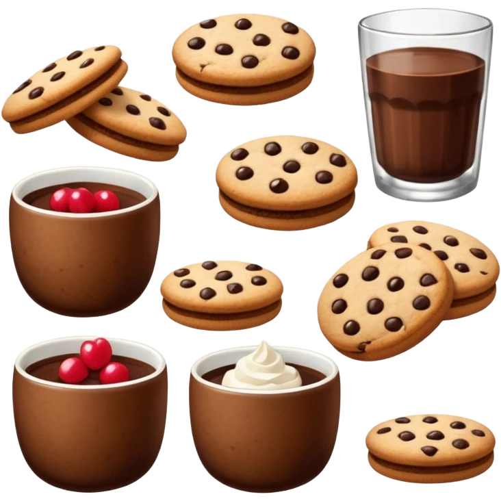 TASSE COMESTIBLES SOUS FORME DE COOKIES emoji