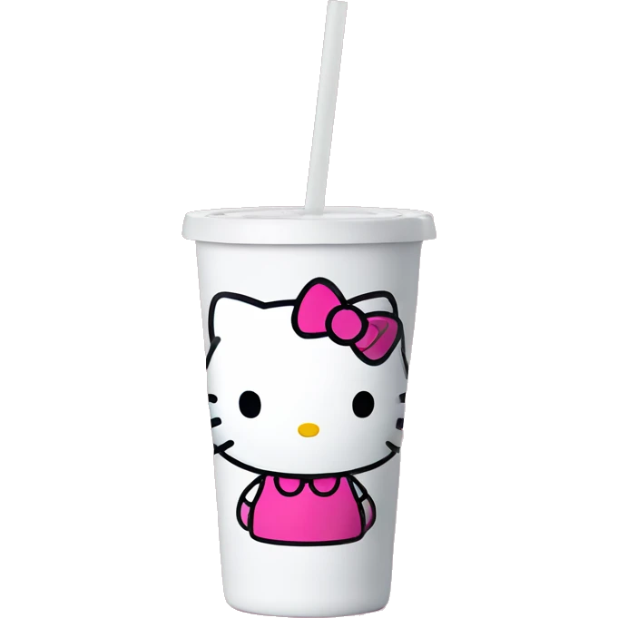 Hello kitty tumbler  emoji
