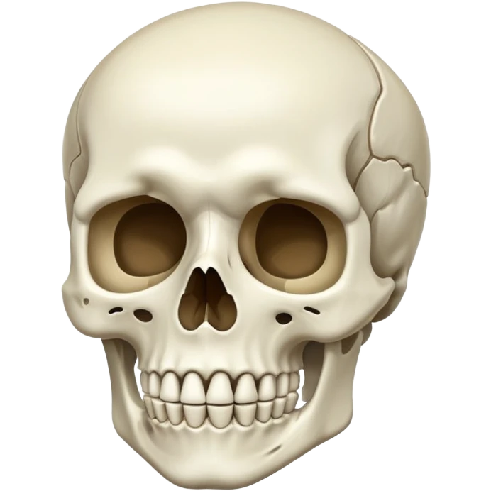 Skeleton chin emoji