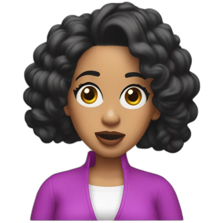 cardi b botched gace emoji