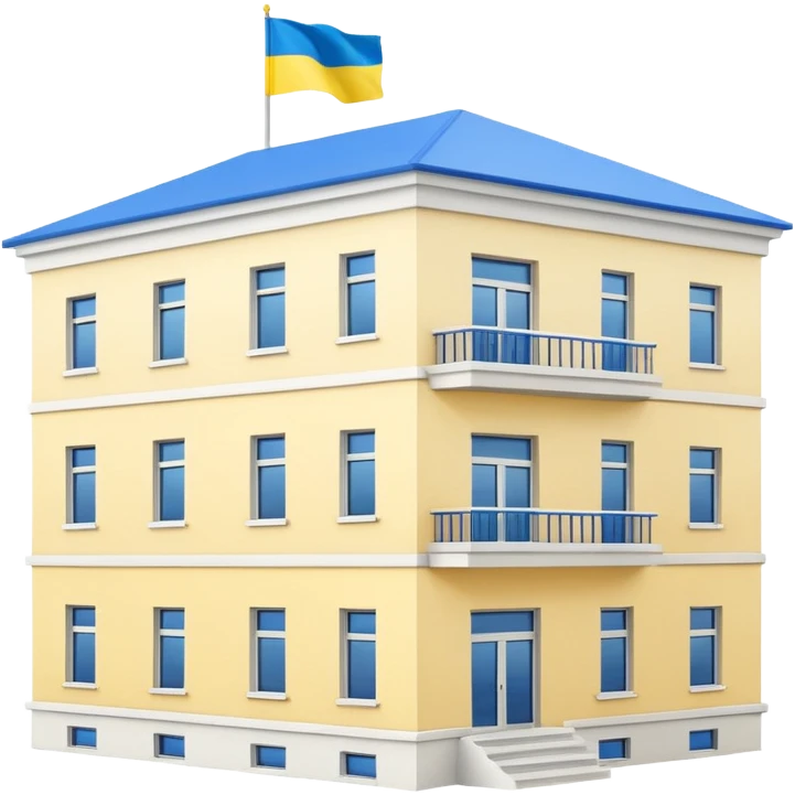 ukrinian white 5-storey building emoji