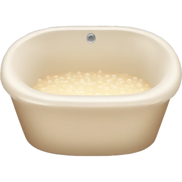 Beige asthetic bubblebath Without a Person emoji