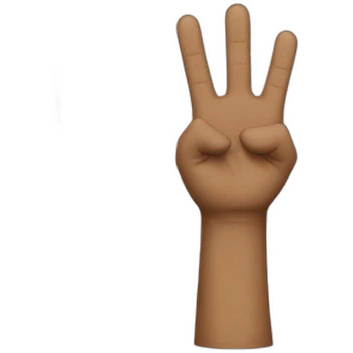 Big finger of honor emoji