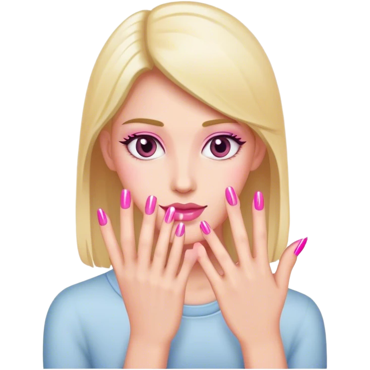 Limer des ongles roses emoji