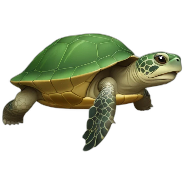 Tortue sur loutre emoji