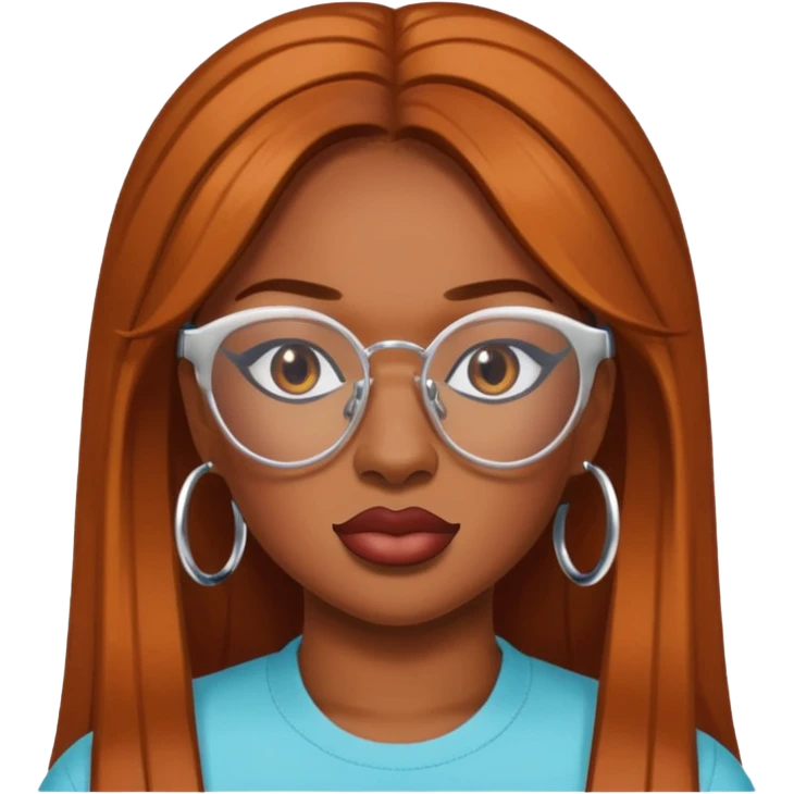 Megan Thee Stallion wear glasses emoji