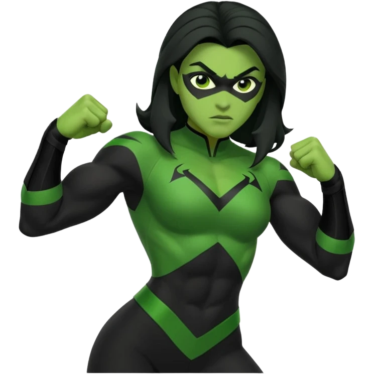 Shego fighting pose emoji