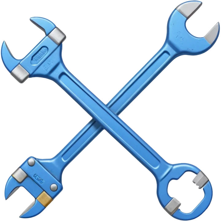 blue wrench emoji