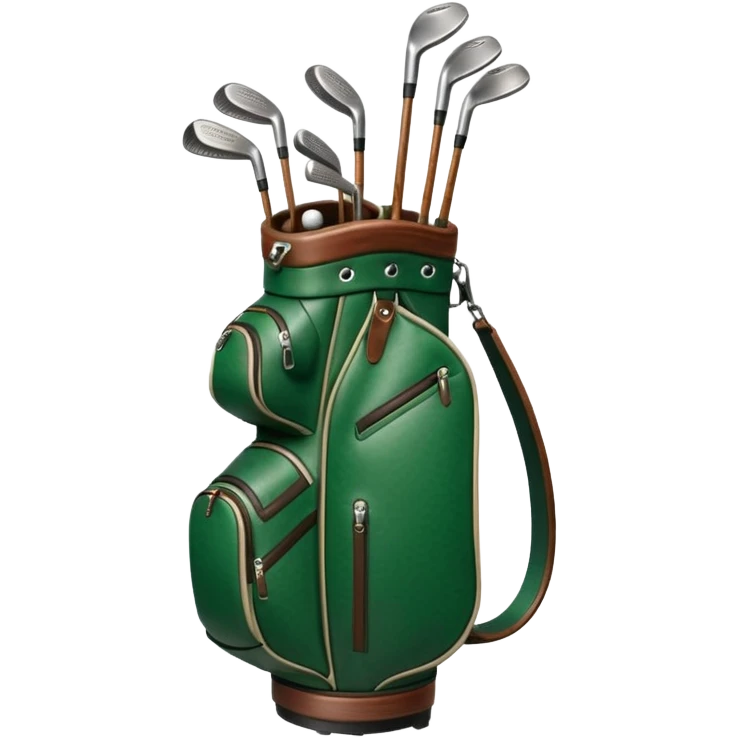 golf bag with clubs emoji