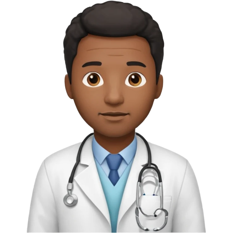 Black Male Doctor emoji