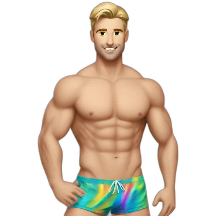 sexy-pose-fit-caucasian-gay-man-bikini emoji