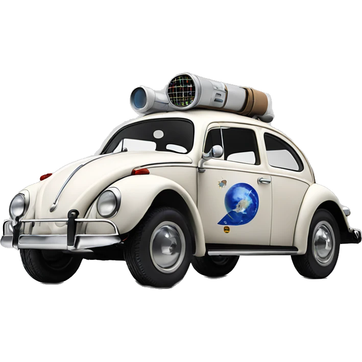 Side view 1956 Captain Rex Volkswagen bug fresh from space  emoji