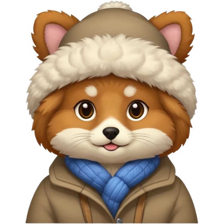 pet in winter outfit emoji