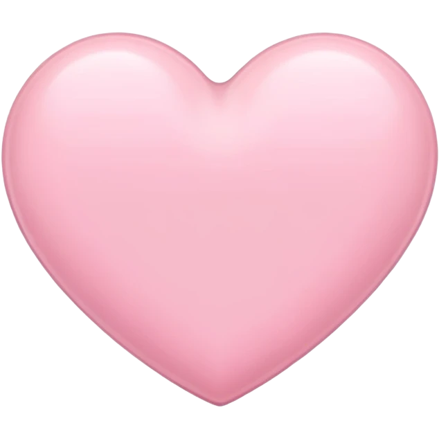 Pastel pink heart emoji