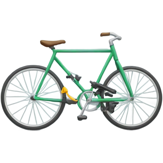 A broken bike emoji