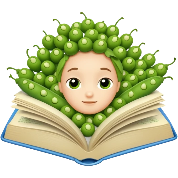 Book a teenie with some peas emoji