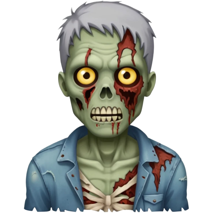 zombie half emoji