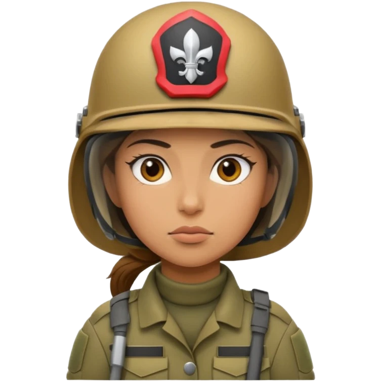 female soldier emoji