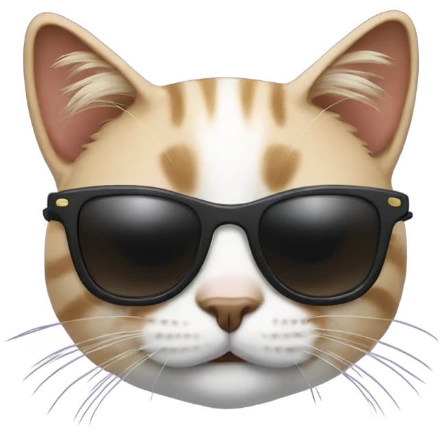 Cat with sunglasses emoji