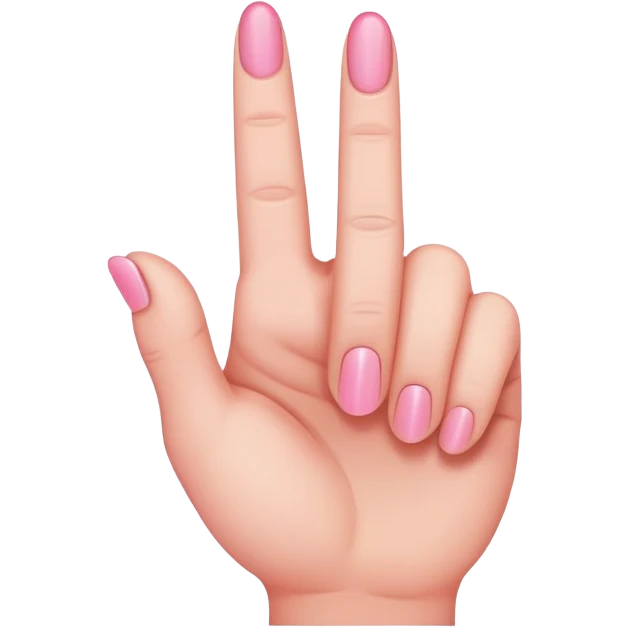 Pink middle finger  emoji