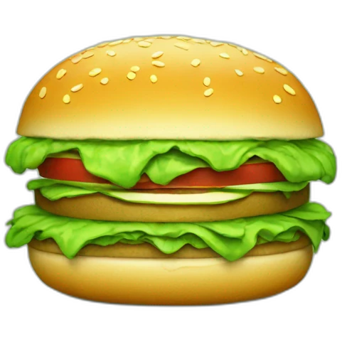green burger emoji
