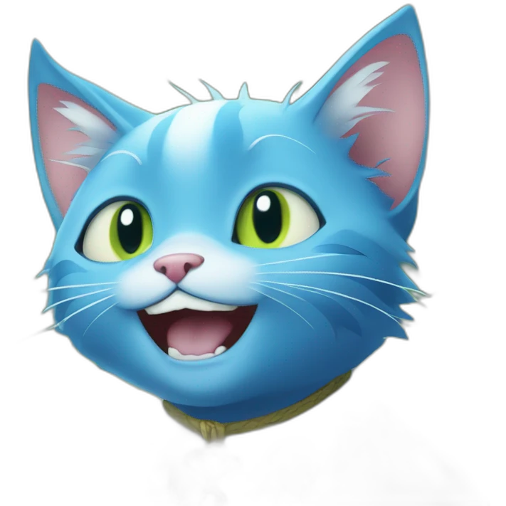 Happy blue cat fairy tail manga emoji