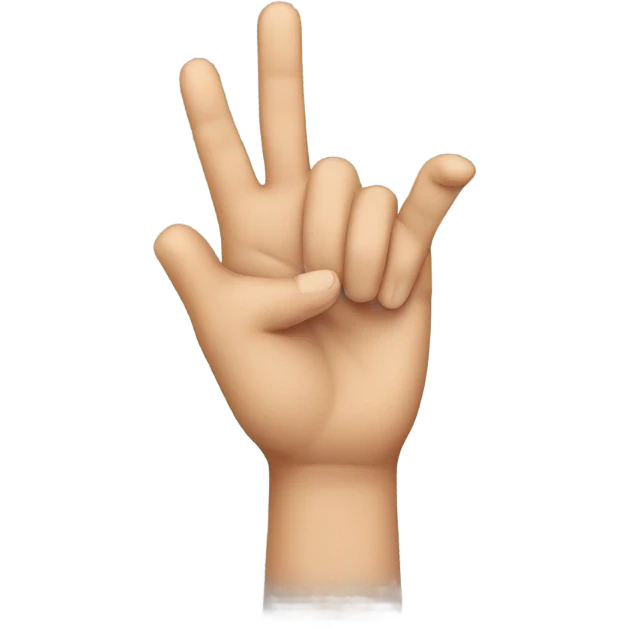 Hand gesture to signify being gay emoji