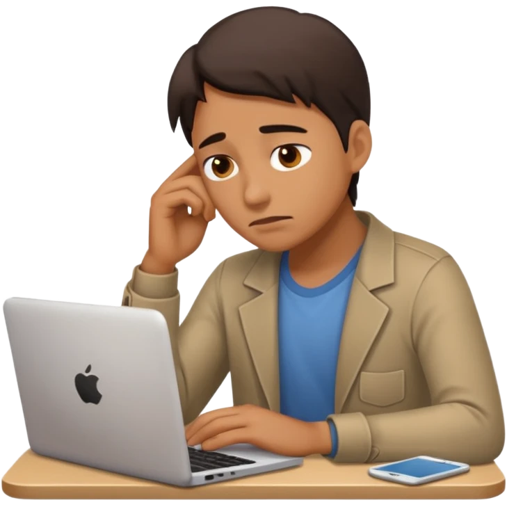 A person working with no pay emoji