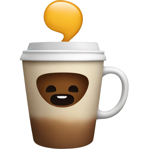 Coffee in hands emoji