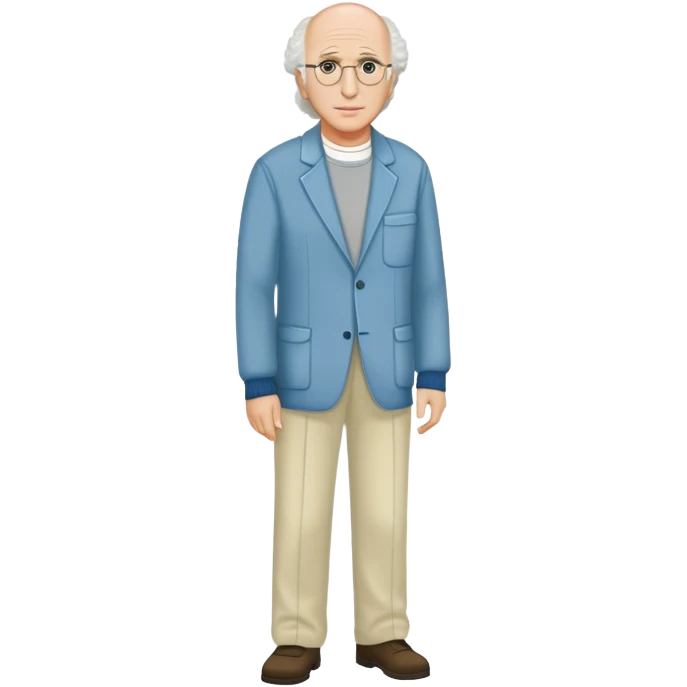 Larry David full body, panko style  emoji