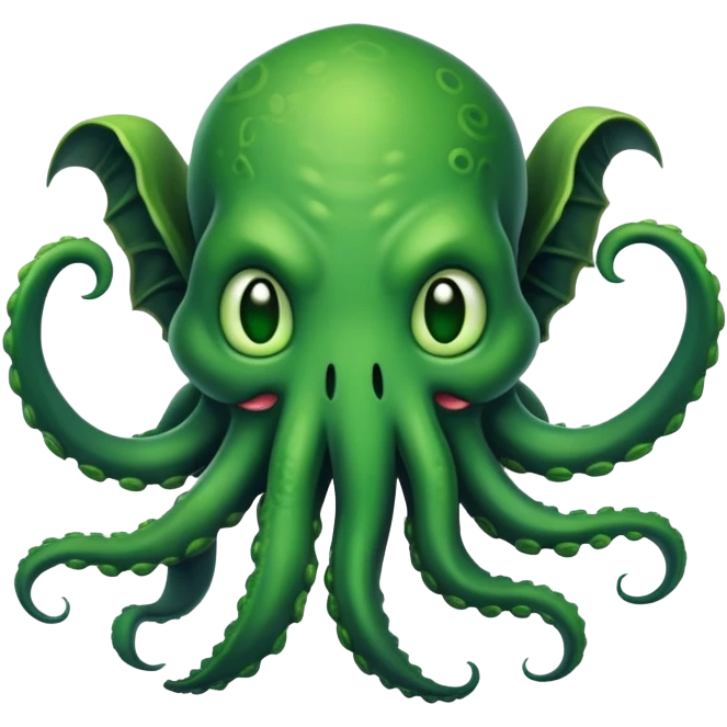 cute smiling Cthulhu emoji
