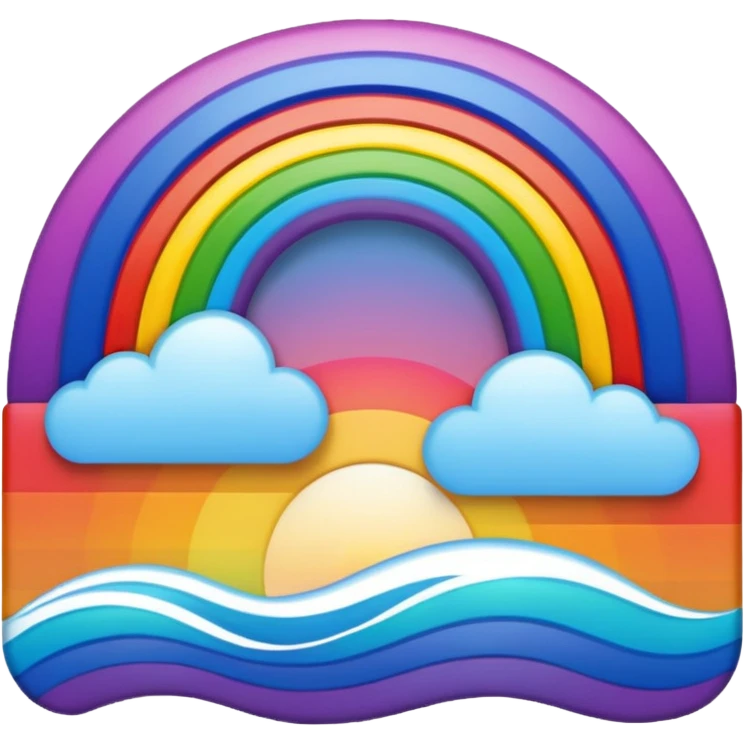 Sunset Rainbow emoji
