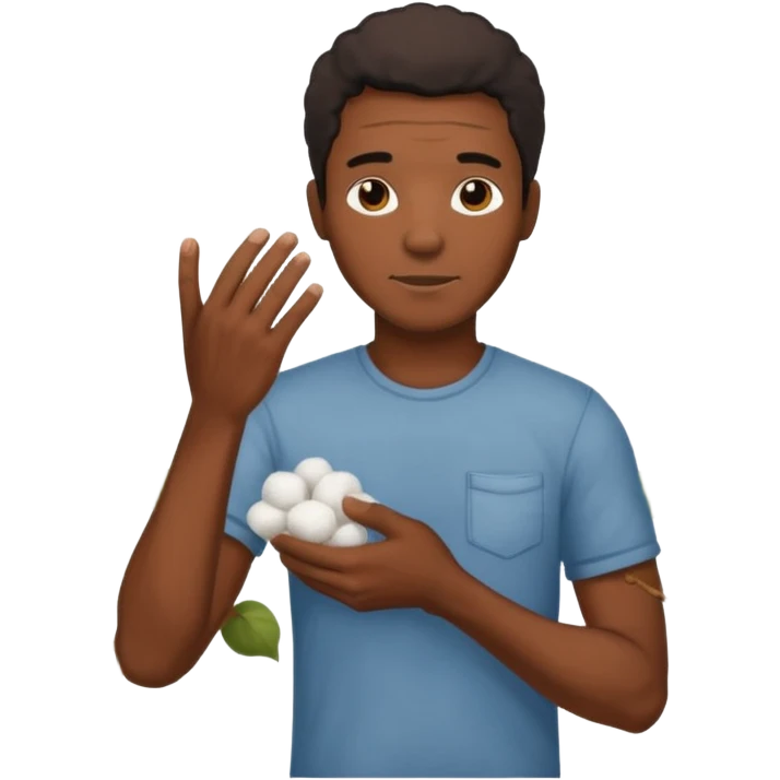 A nigga picking cotton emoji
