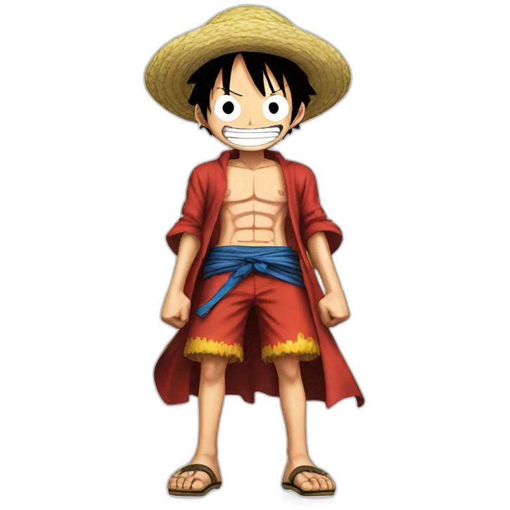 Luffy on piece emoji