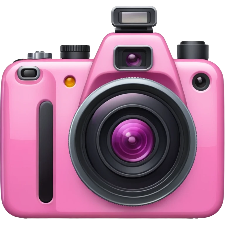 Camera in pink colour emoji