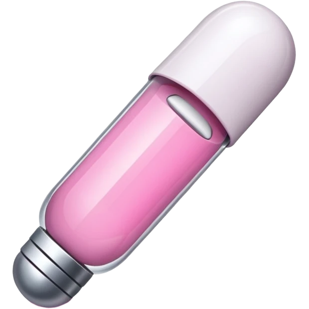 pink and white capsule emoji