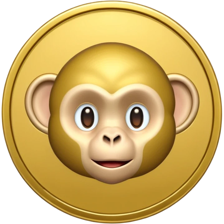Monkey coin emoji
