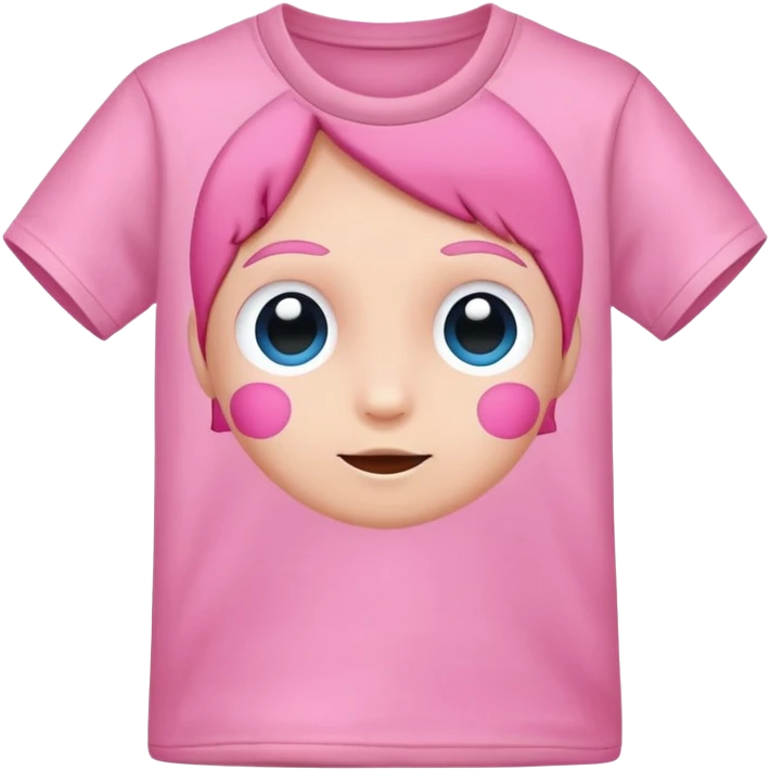 Pink kid teeshirt  emoji