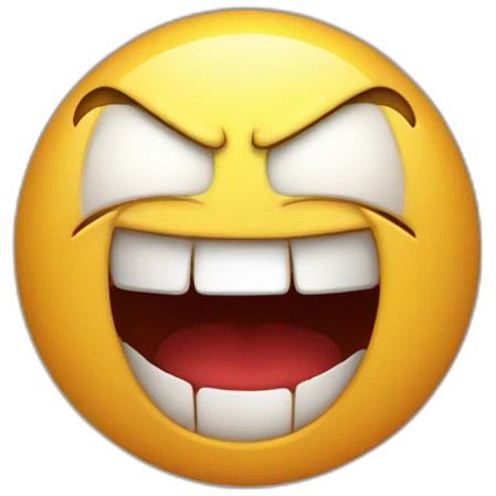 evil laugh, angry face emoji