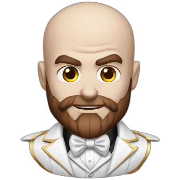 kratos wears tuxedo emoji