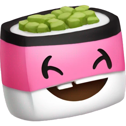Pink sushi emoji