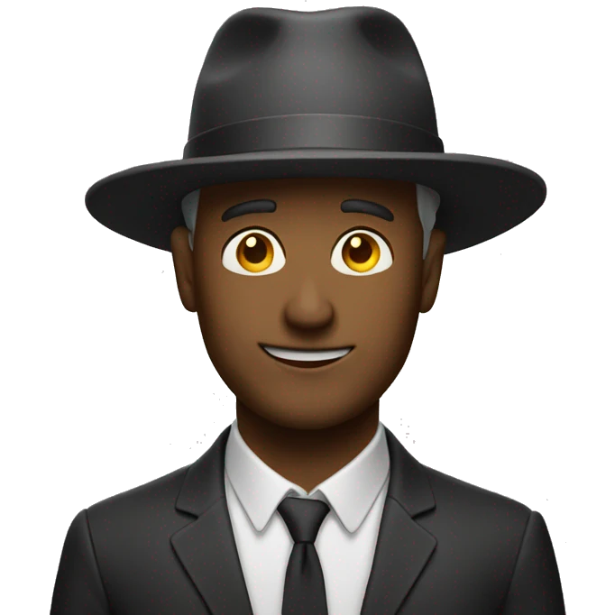 the hat man emoji